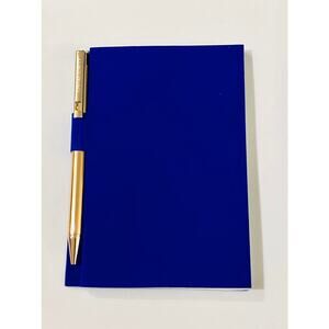Cynthia Rowley Notebook and Pen Set Blue Velvet